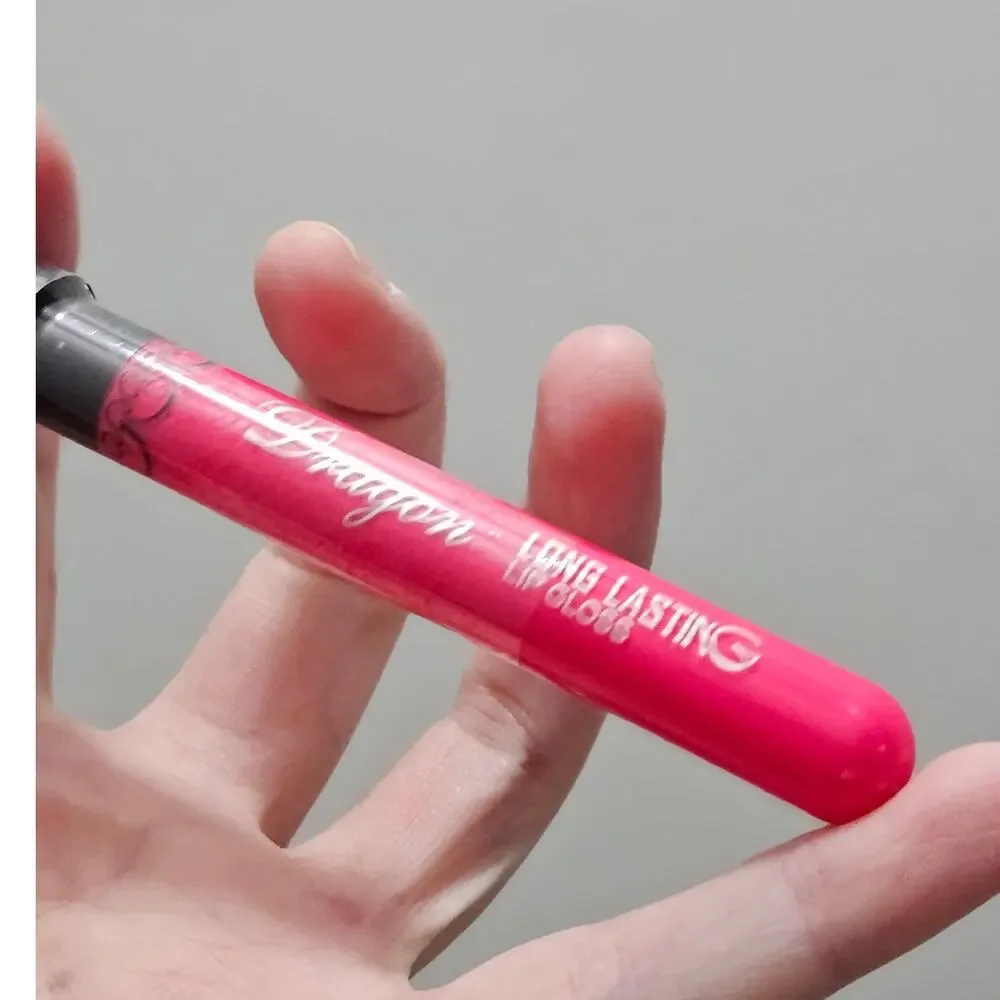 Dragon Long Lasting Lip Gloss #38 ~ Hot Pink Barbiecore Coquette Glam Style